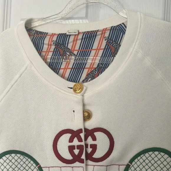 Like new GUCCI
REVERSIBLE TENNIS JACKET CARDIGAN - Picture 2 of 8
